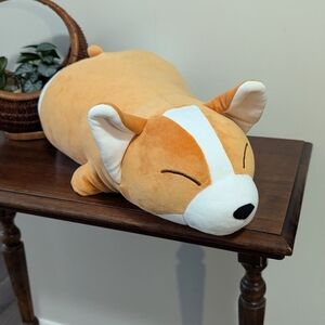 GO! Snoozimals. Cute Orange Corgi Plush Pillow. 20 Inches. Squishy. EUC.